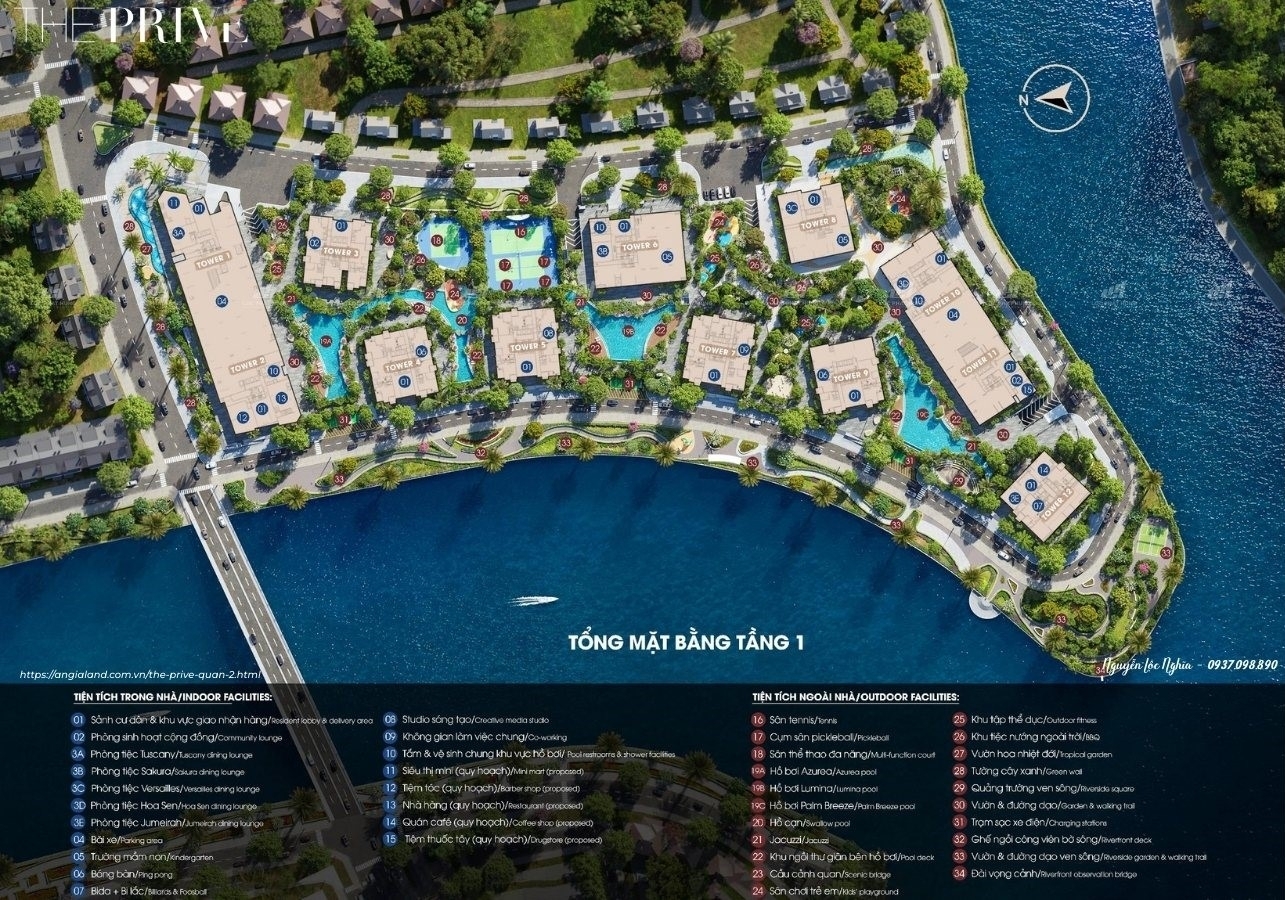 Chi Tiết Mặt Bằng Tầng 1 Căn Hộ Chung Cư The Privé Quận 2 Đất Xanh