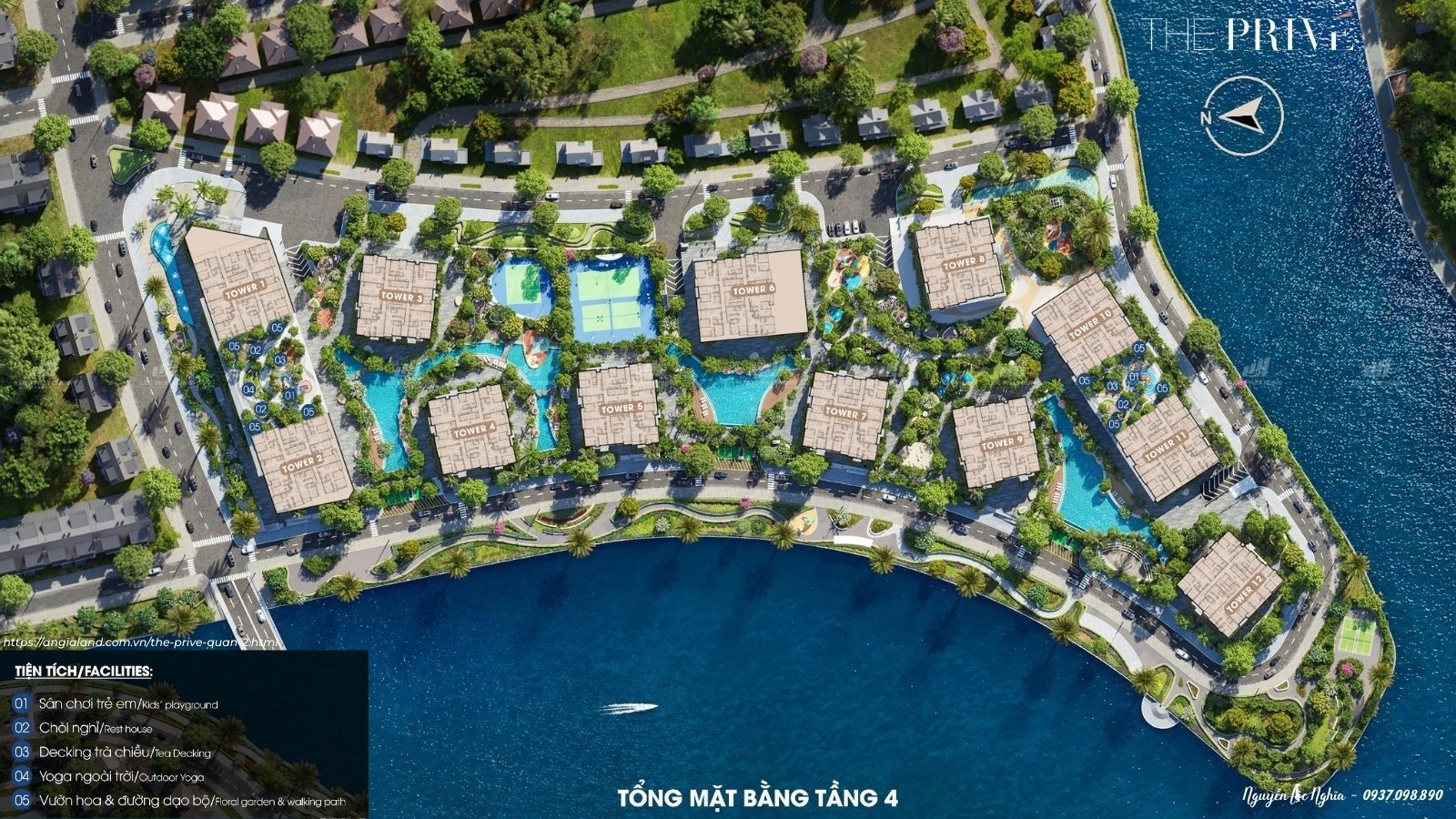 Chi Tiết Mặt Bằng Tầng 4 Căn Hộ Chung Cư The Privé Quận 2 Đất Xanh