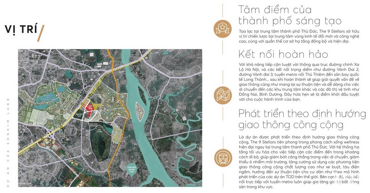 Vị trí địa chỉ dự án căn hộ chung cư The 9 Stellars Quận 9 Đường Hoàng Hữu Nam chủ đầu tư Ngân Thạnh